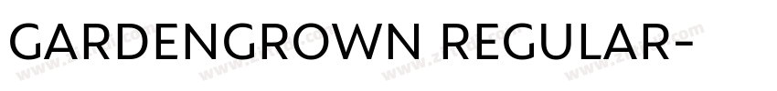 GARDENGROWN REGULAR字体转换